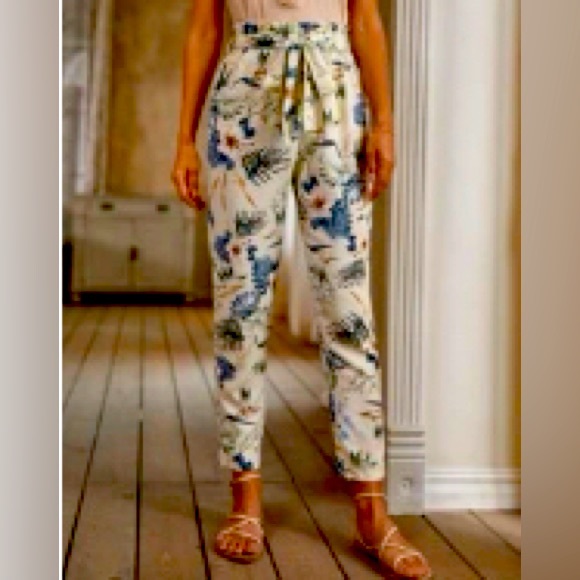 Floral Print Summer Pants - Picture 1 of 3